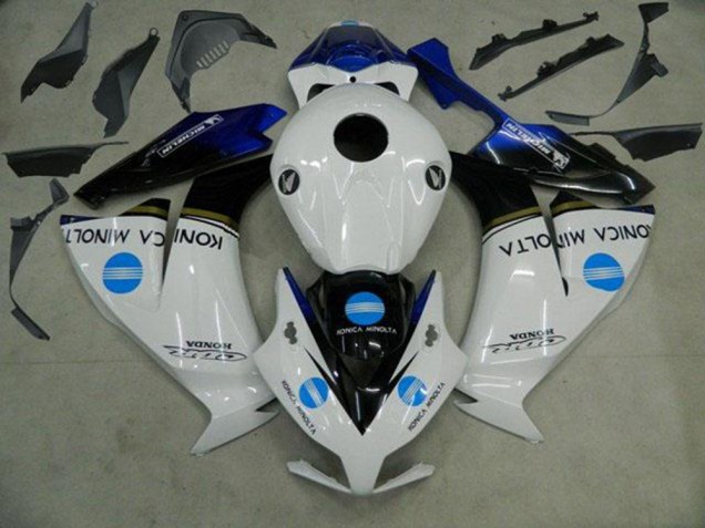 2012-2016 Honda CBR1000RR Motorcycle Fairings - White Blue Glossy Black Konica Minolta Canada for Sale