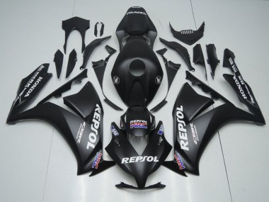 2012-2016 Honda CBR1000RR Motorcycle Fairings - Matte Black White Repsol HRC Canada for Sale