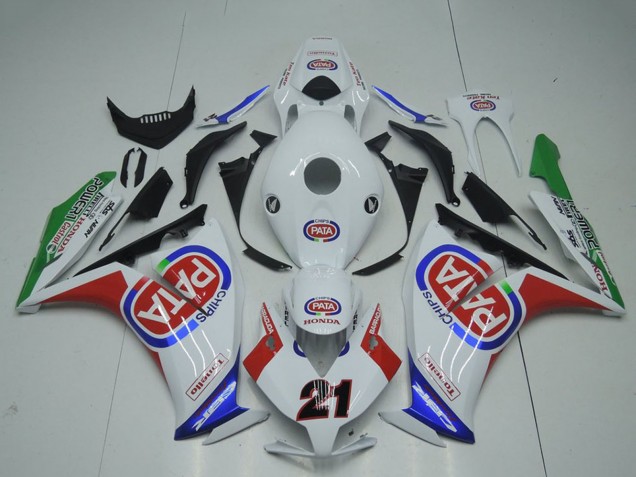 2012-2016 Honda CBR1000RR Motorcycle Fairings - White Red Blue Green Pata 21 Canada for Sale