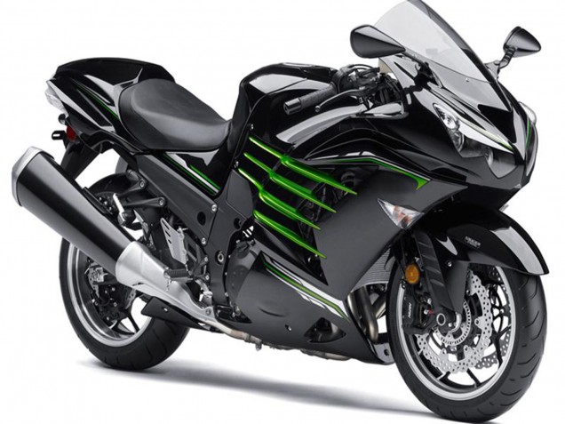2012-2024 Kawasaki ZX14R ZZR1400 Motorcycle Fairings - Glossy Black Matte Black Green Canada for Sale