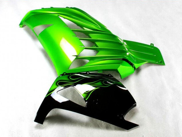 2012-2024 Kawasaki ZX14R ZZR1400 Motorcycle Fairing - Green Glossy Black Canada for Sale