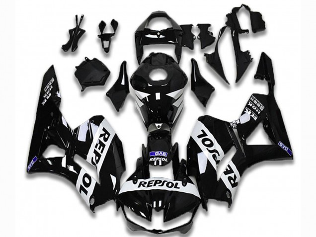 2013-2023 Honda CBR600RR Motorcycle Fairings - Glossy Black White Repsol Canada for Sale