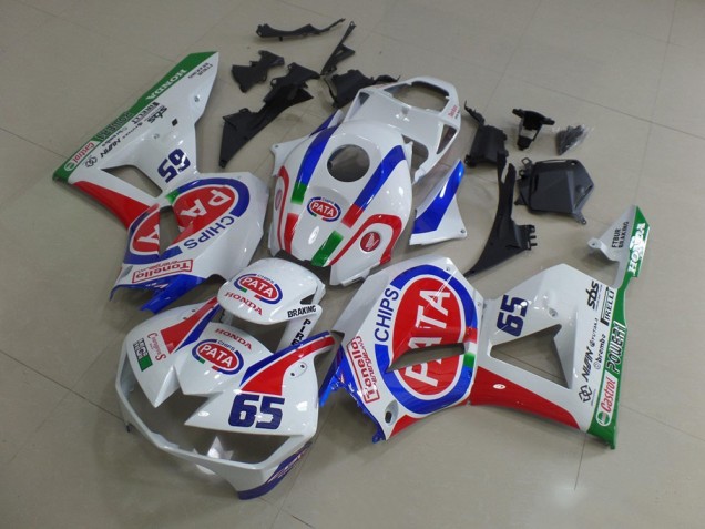 2013-2023 Honda CBR600RR Motorcycle Fairings - White Red Blue Pata 65 Canada for Sale