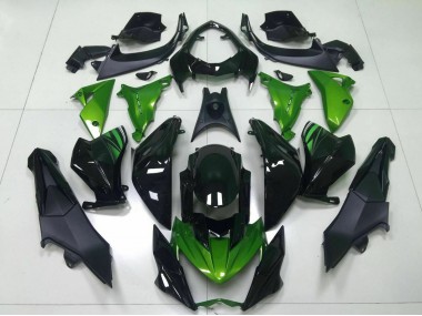 2013-2018 Kawasaki Z800 Motorcycle Fairing - Green Glossy Black Canada for Sale
