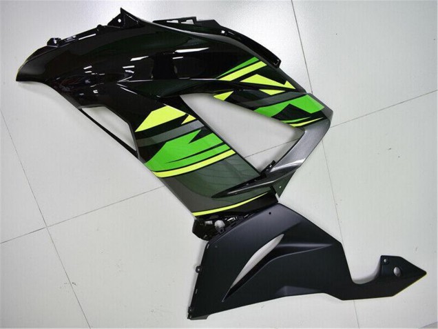 2013-2018 Kawasaki ZX6R Motorcycle Fairings - Green Yellow Glossy Black Matte Black Canada for Sale