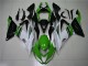 2013-2018 Kawasaki ZX6R Motorcycle Fairings - Green White Glossy Black Canada for Sale