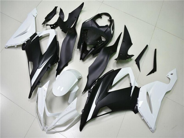 2013-2018 Kawasaki ZX6R Abs Fairings - White Matte Black Canada for Sale