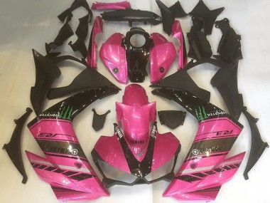 2015-2018 Yamaha YZF R3 Motorcycle Fairings - Pink Black Green Monster Canada for Sale