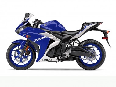2015-2018 Yamaha YZF R3 Motorcycle Fairings - Blue White Canada for Sale