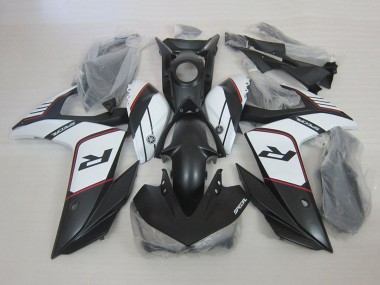 2015-2018 Yamaha YZF R3 Motorcycle Fairings - White Matte Black Canada for Sale