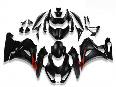 2017-2024 Suzuki GSXR 1000 Motorcycle Fairings - Black Red Canada for Sale