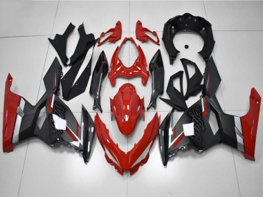 2018-2024 Kawasaki EX400 Motorcycle Fairings - Red Grey Black Canada for Sale