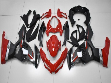 2018-2024 Kawasaki EX400 Motorcycle Fairings - Red Grey Black Canada for Sale