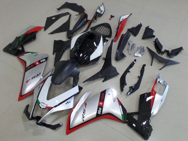 2012-2018 Aprilia RS4 50 125 Motorcycle Fairing - Silver Red Glossy Black Canada for Sale