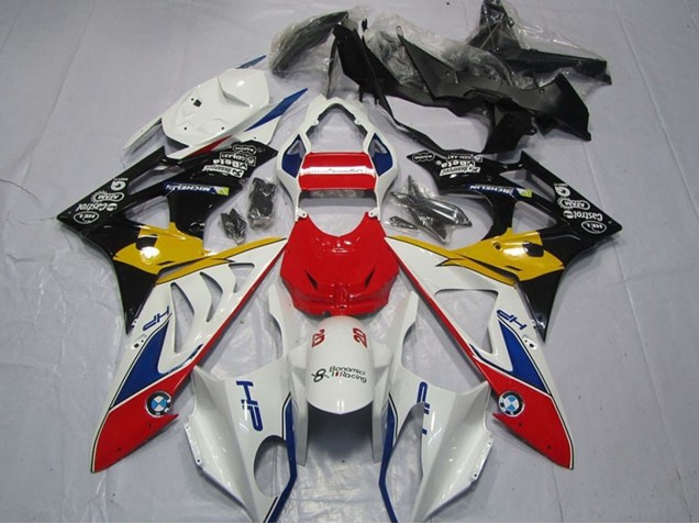 2009-2014 BMW S1000RR Motorcycle Fairings - White Red Yellow Blue Black HP Castrol Canada for Sale