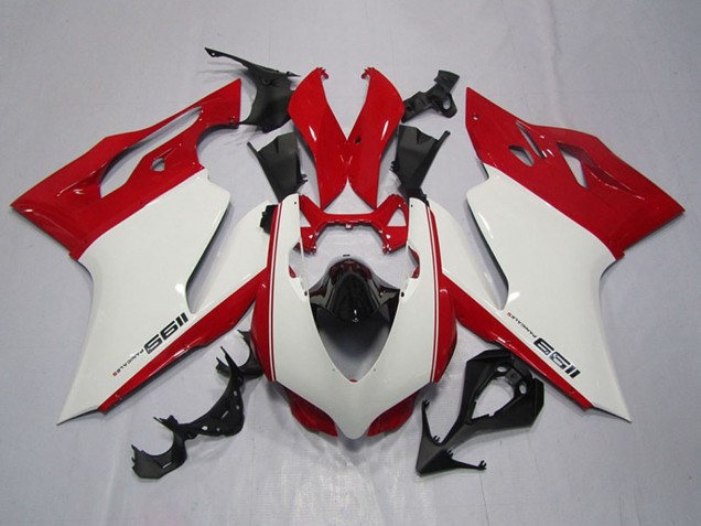 2011-2014 Ducati 1199 Motorcycle Fairings - White Red Black Canada for Sale