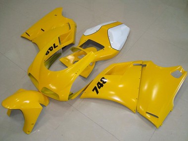 1993-2005 Ducati 748 Motorcycle Fairing - White Yellow Canada for Sale