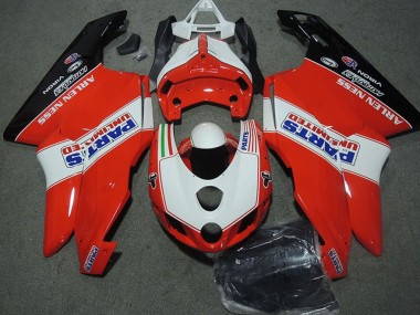 2003-2004 Ducati 749 999 Motorcycle Fairings - White Red Glossy Black Parts Unlimited Canada for Sale