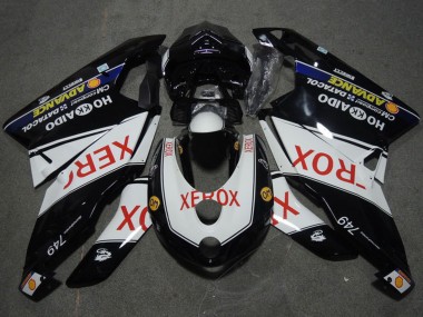 2005-2006 Ducati 749 Motorcycle Fairings - White Glossy Black Red Xerox Canada for Sale
