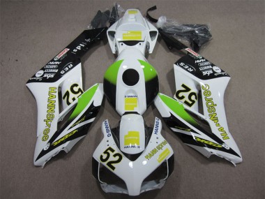 2004-2005 Honda CBR1000RR Motorcycle Fairings - White Yellow Green Glossy Black Hannspree 52 Canada for Sale