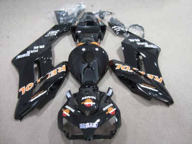 2004-2005 Honda CBR1000RR Motorcycle Fairings - Glossy Black Orange Repsol Canada for Sale
