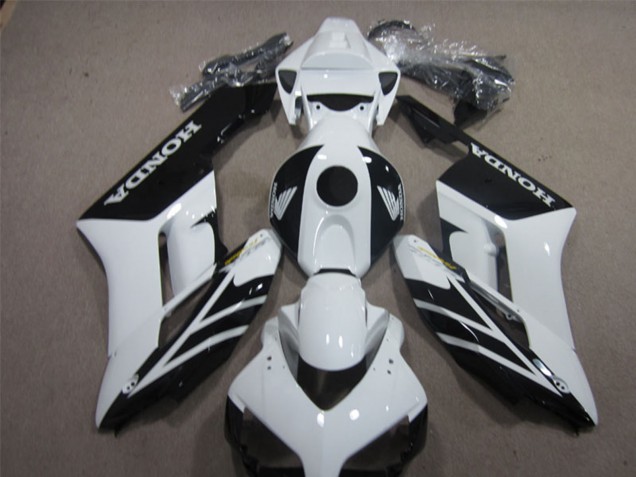 2004-2005 Honda CBR1000RR Motorcycle Fairings - White Glossy Black Stripe Canada for Sale