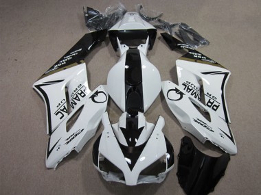 2004-2005 Honda CBR1000RR Motorcycle Fairings - White Glossy Black Pramac Canada for Sale