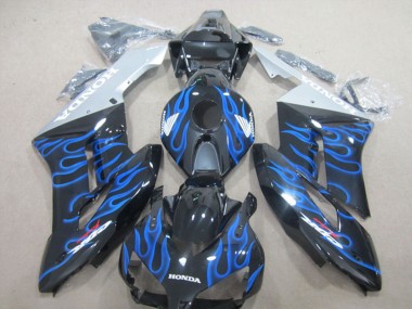 2004-2005 Honda CBR1000RR Motorcycle Fairings - Glossy Black Blue Flame Canada for Sale