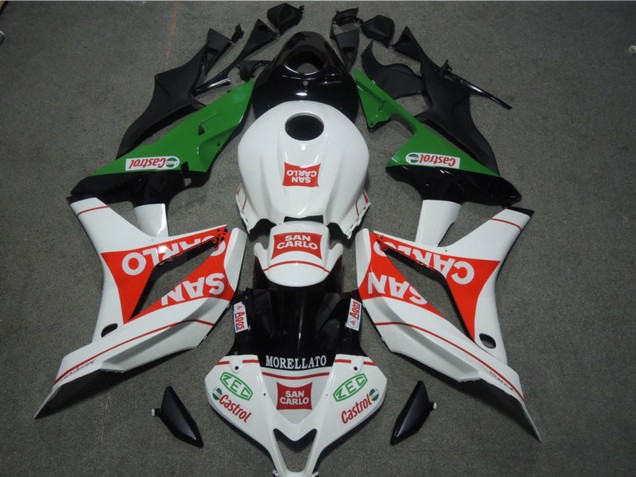 2004-2005 Honda CBR1000RR Motorcycle Fairings - White Red Green Glossy Black San Carlo Castrol Canada for Sale