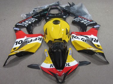 2004-2005 Honda CBR1000RR Motorcycle Fairings - Yellow White Red Glossy Black Repsol Canada for Sale