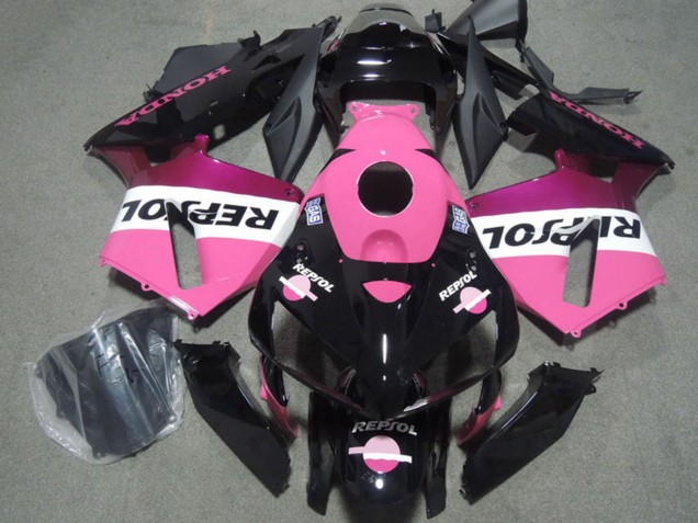2004-2005 Honda CBR1000RR Motorcycle Fairings - Pink White Glossy Black Repsol Canada for Sale