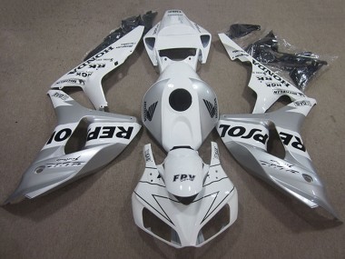 2006-2007 Honda CBR1000RR Motorcycle Fairing - White Silver Black Repsol Canada for Sale