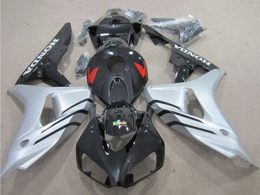 2006-2007 Honda CBR1000RR Bike Fairings - Silver Glossy Black Canada for Sale