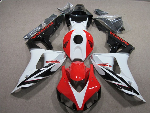 2006-2007 Honda CBR1000RR Motorcycle Fairings - White Red Glossy Black Fireblade Canada for Sale