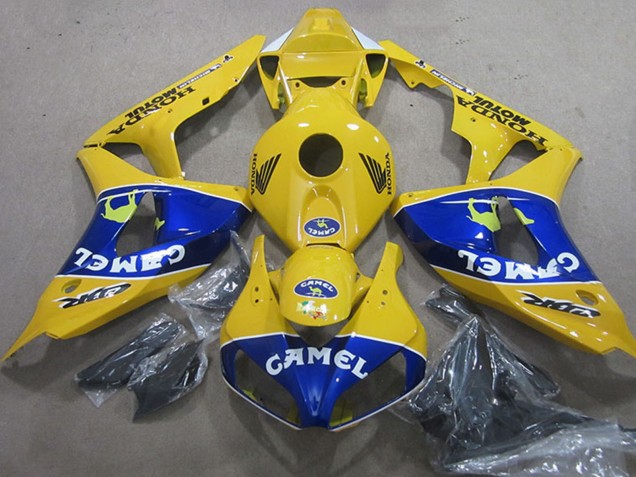 2006-2007 Honda CBR1000RR Motorcycle Fairings - Yellow Blue Camel Canada for Sale