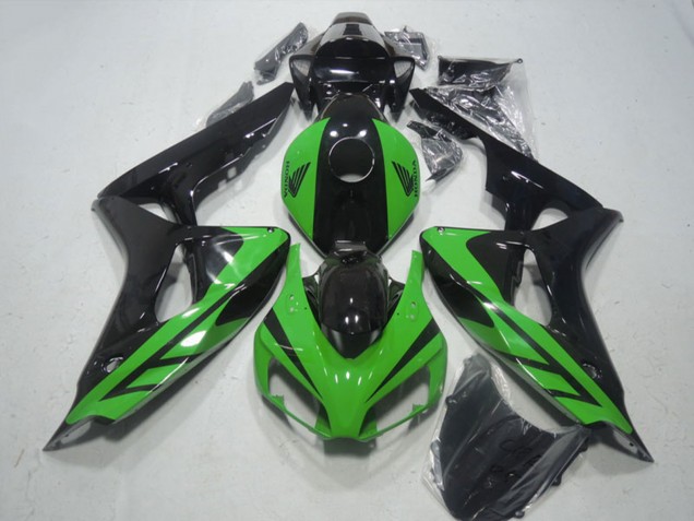 2006-2007 Honda CBR1000RR Motorcycle Fairing - Green Glossy Black Canada for Sale