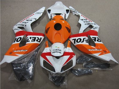 2006-2007 Honda CBR1000RR Motorcycle Fairings - White Orange Red Black Repsol Canada for Sale