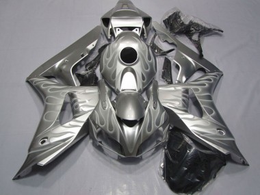 2006-2007 Honda CBR1000RR Motorcycle Fairings - Silver White Flame Canada for Sale
