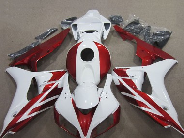 2006-2007 Honda CBR1000RR Motorcycle Fairing Kits - White Red Canada for Sale