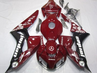 2006-2007 Honda CBR1000RR Motorcycle Fairings - Maroon Red Glossy Black White Jordan Canada for Sale