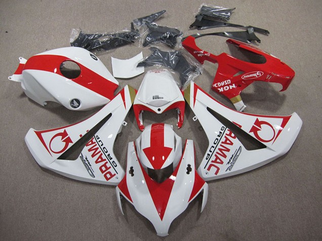 2008-2011 Honda CBR1000RR Motorcycle Fairings - White Red Pramac Canada for Sale