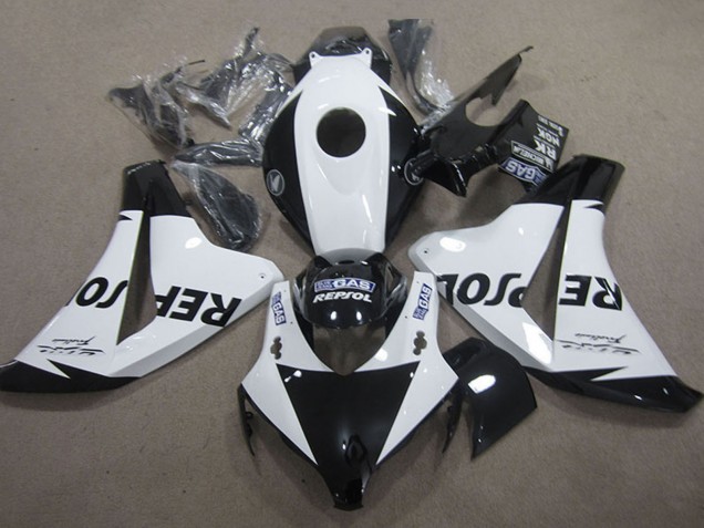 2008-2011 Honda CBR1000RR Motorcycle Fairing - White Glossy Black Repsol Canada for Sale
