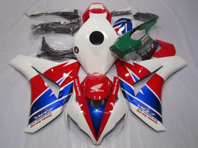 2008-2011 Honda CBR1000RR Motorcycle Fairings - White Red Blue Racing Canada for Sale