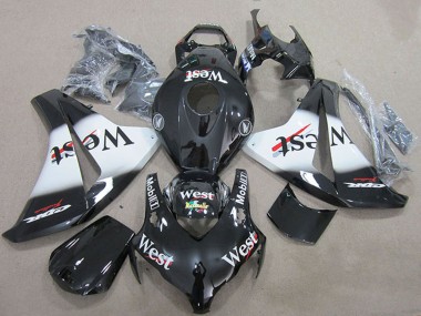 2008-2011 Honda CBR1000RR Motorcycle Fairings - Glossy Black White West Canada for Sale