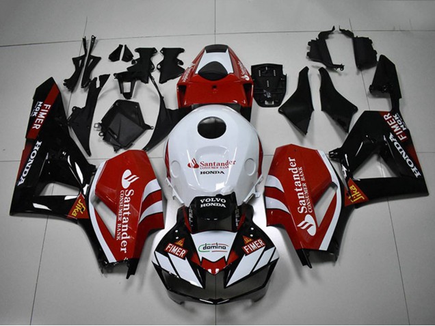2012-2016 Honda CBR1000RR Motorcycle Fairings - White Red Glossy Black Santander Canada for Sale