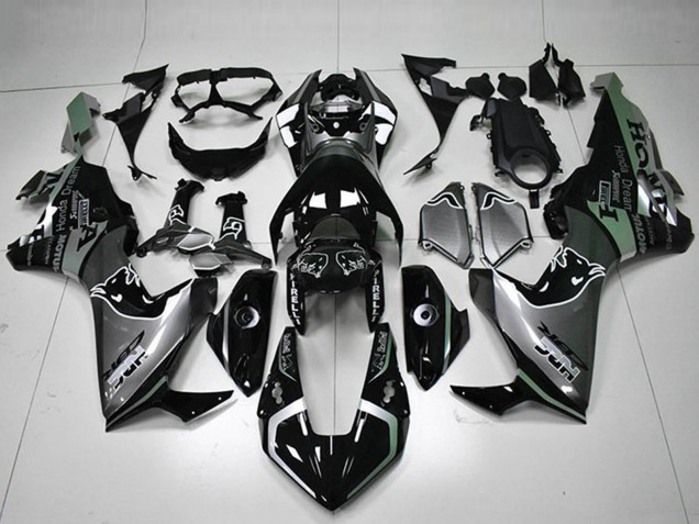 2017-2023 Honda CBR1000RR Motorcycle Fairings - Silver Glossy Black HRC Canada for Sale