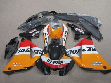 2011-2016 Honda CBR125R Motorcycle Fairings - Orange White Red Glossy Black Repsol Canada for Sale
