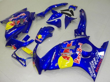 1995-1996 Honda CBR600 F3 Motorcycle Fairings - Blue Yellow Red Bull Canada for Sale
