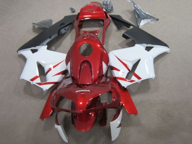 2003-2004 Honda CBR600RR Motorcycle Fairings - Red White Matte Black Canada for Sale