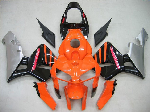 2005-2006 Honda CBR600RR Motorcycle Fairing - Orange Black Silver Canada for Sale